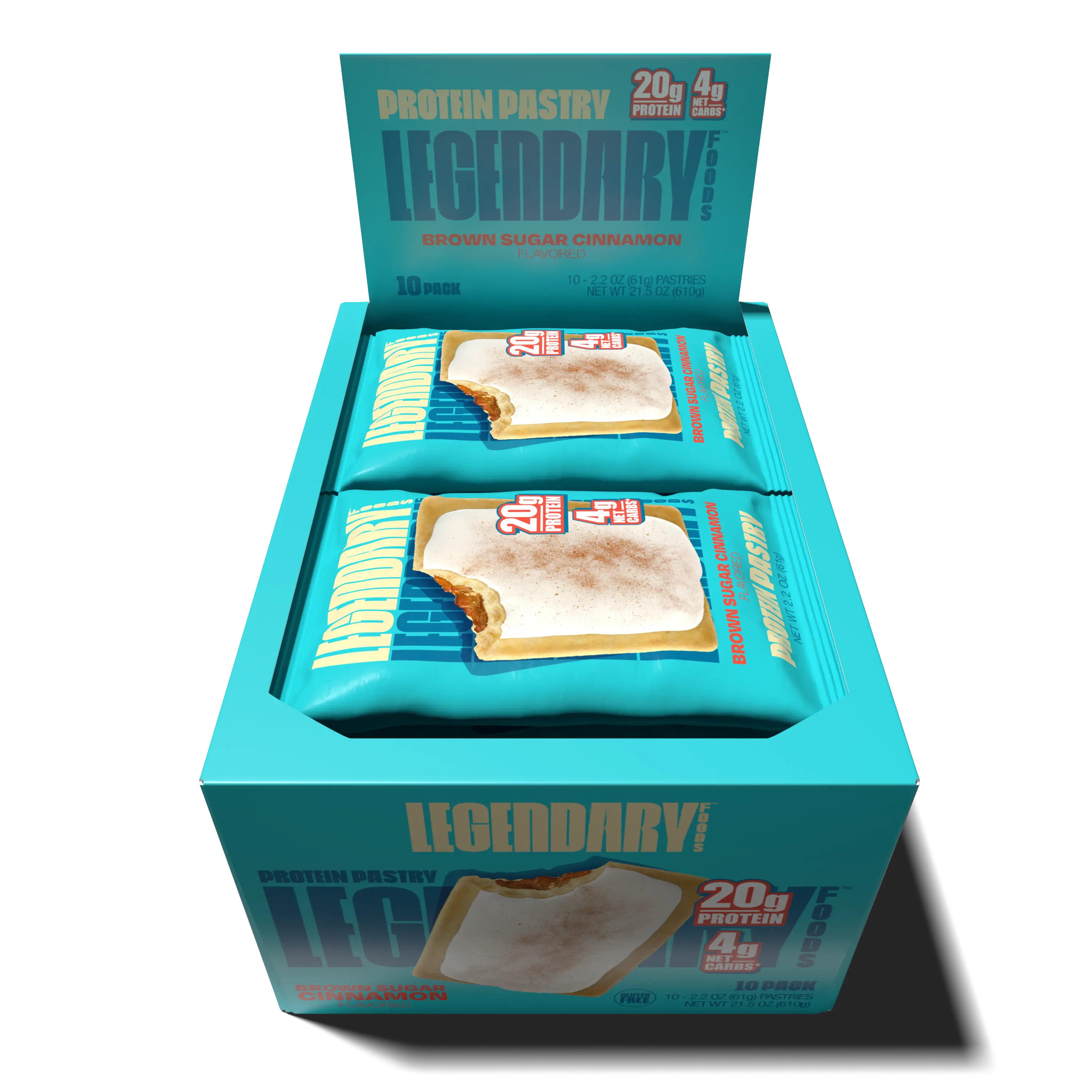 Open box of Brown Sugar Cinnamon Protein Pastries