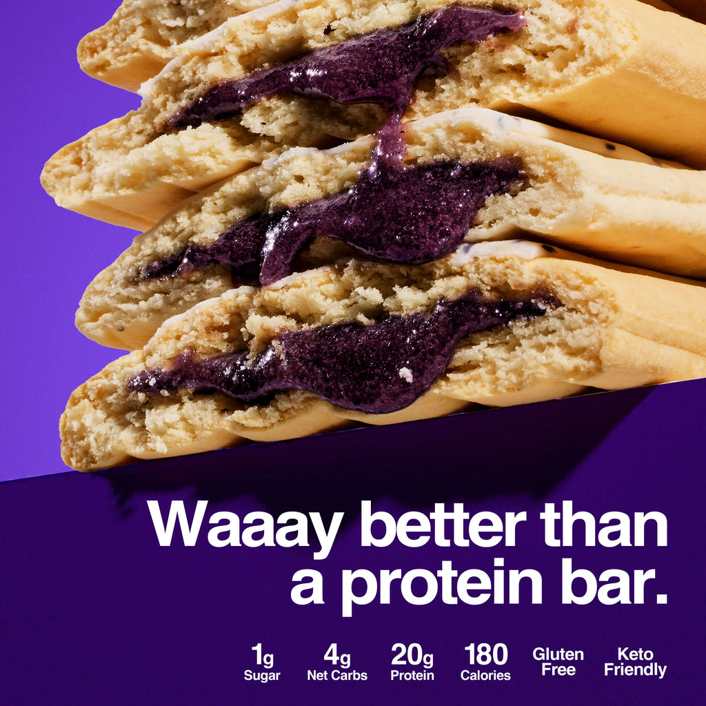 Blueberry pastry close-up