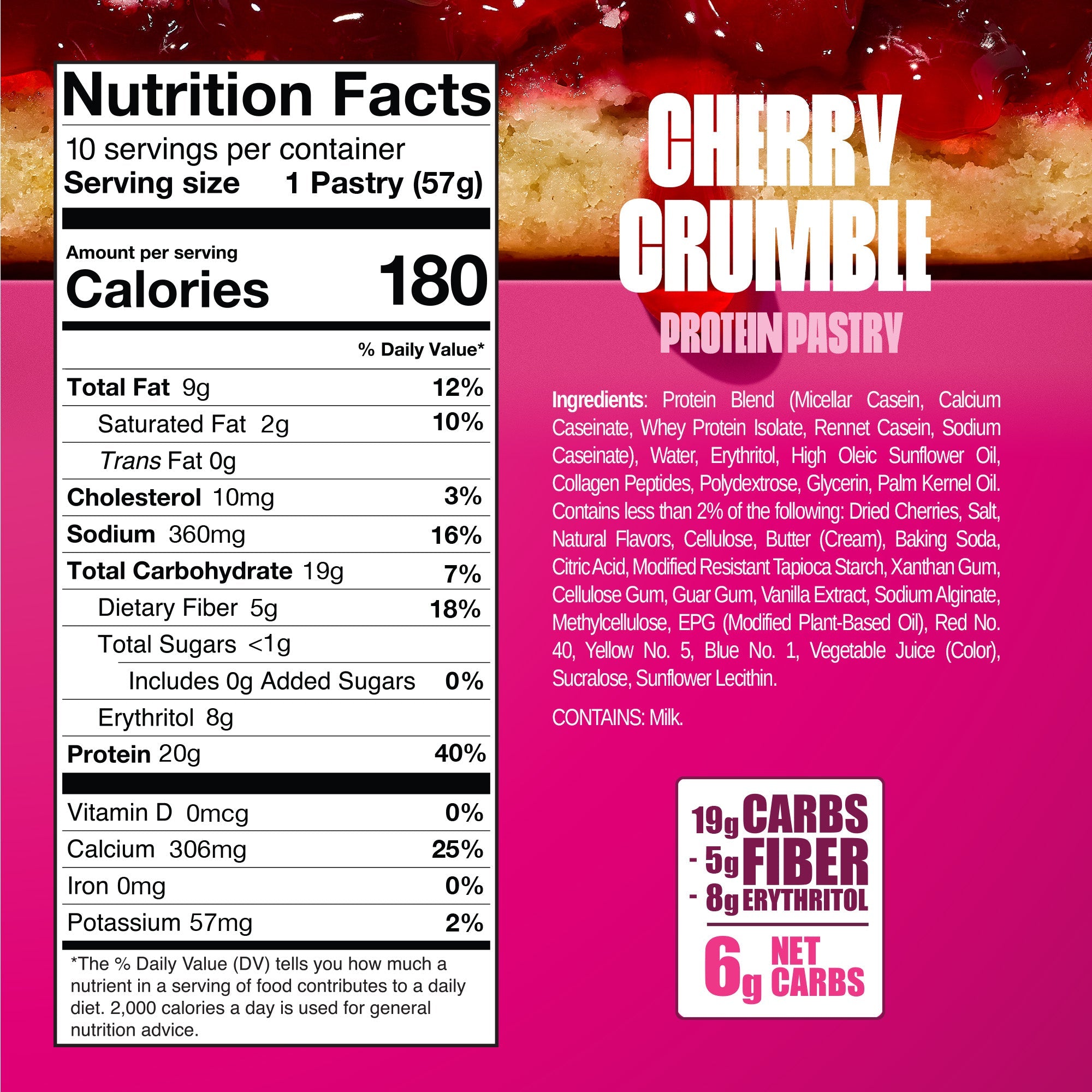 Cherry Crumble nutrition facts
