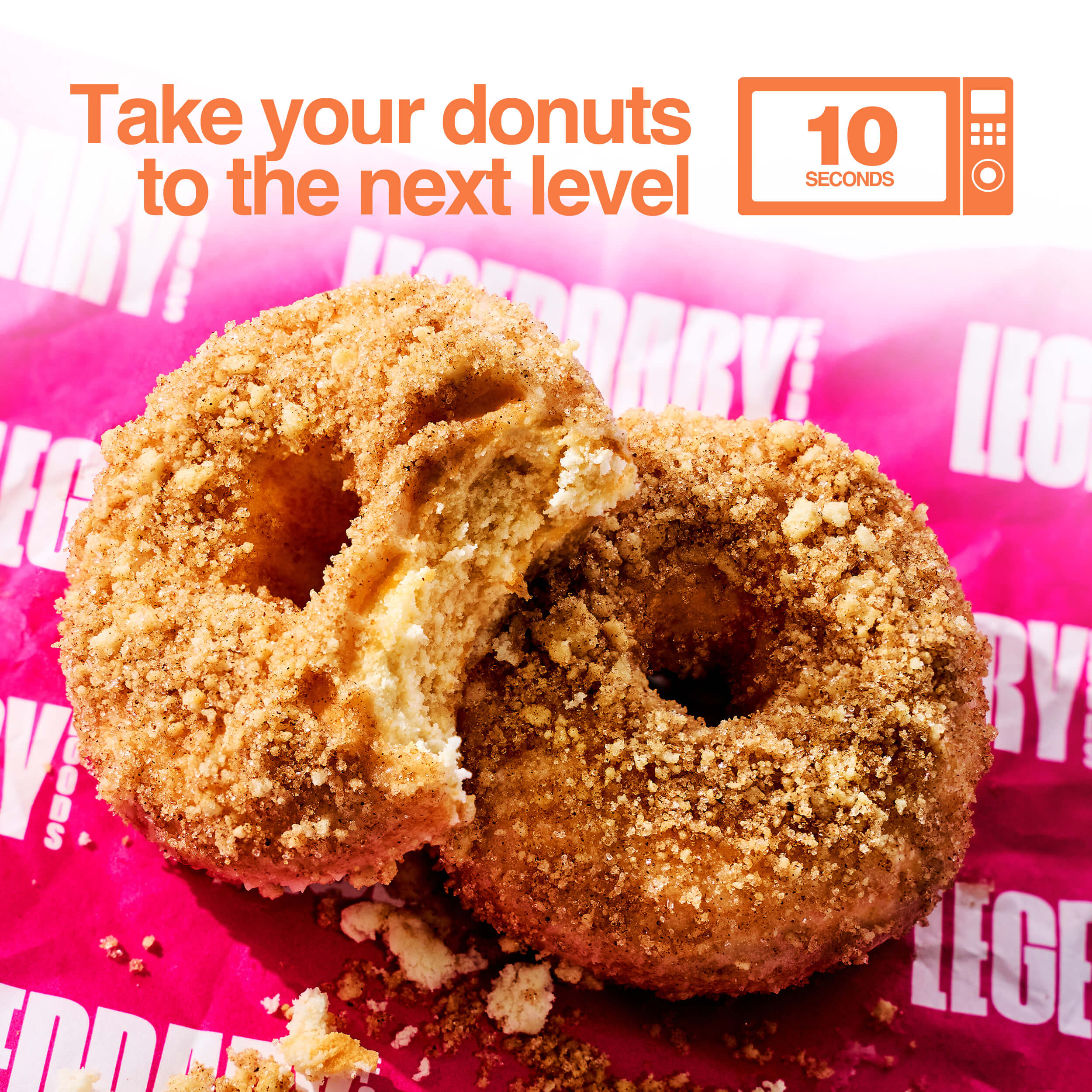 Warm Cinnamon Crumble donut