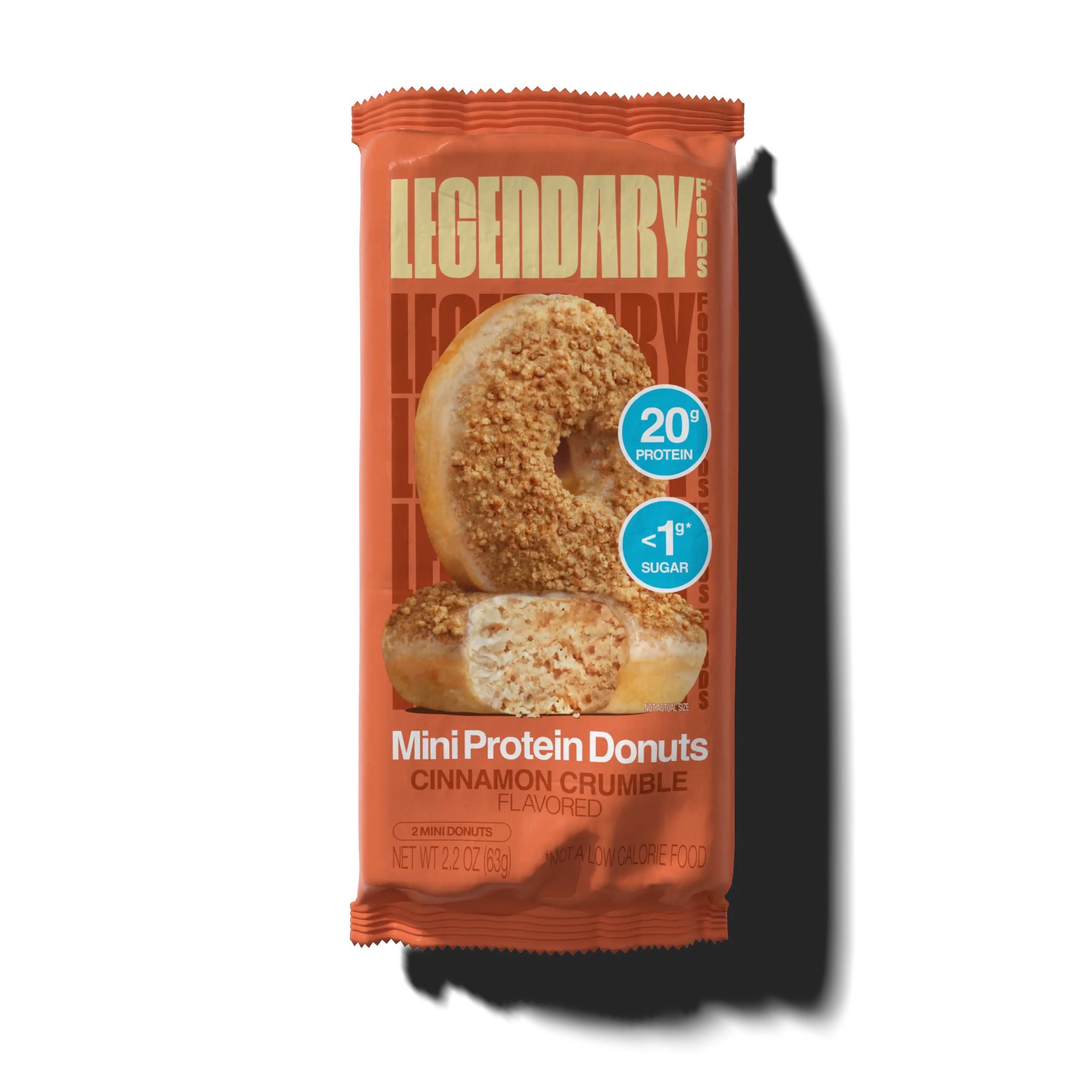 Cinnamon Crumble Protein Donuts package