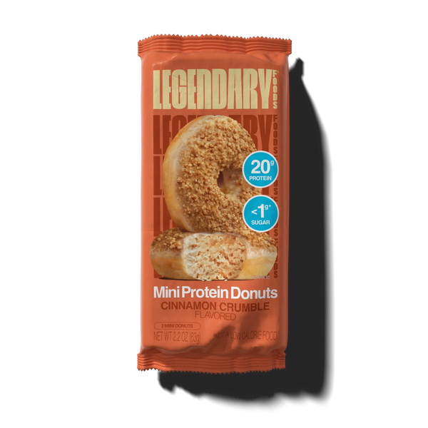 Cinnamon Crumble Protein Donuts package