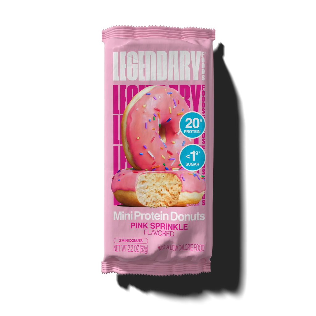 Pink Sprinkle Protein Donuts package