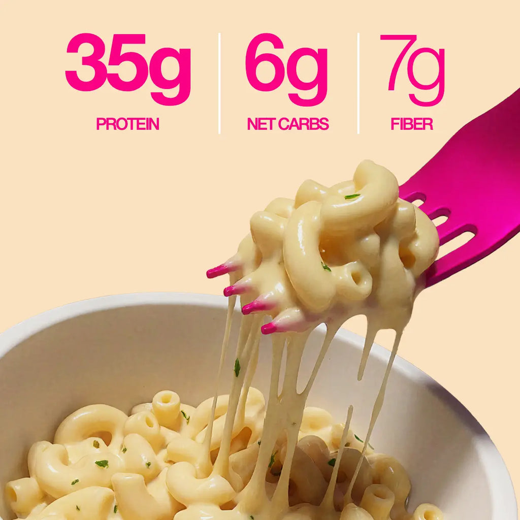 Garlic Parmesan Protein Pasta detail