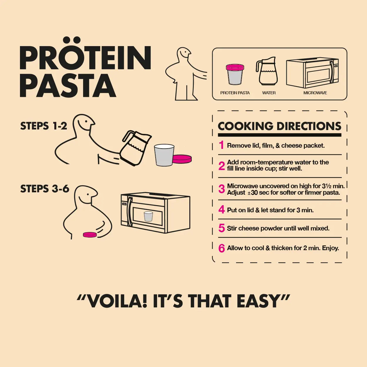 Garlic Parmesan Protein Pasta serving