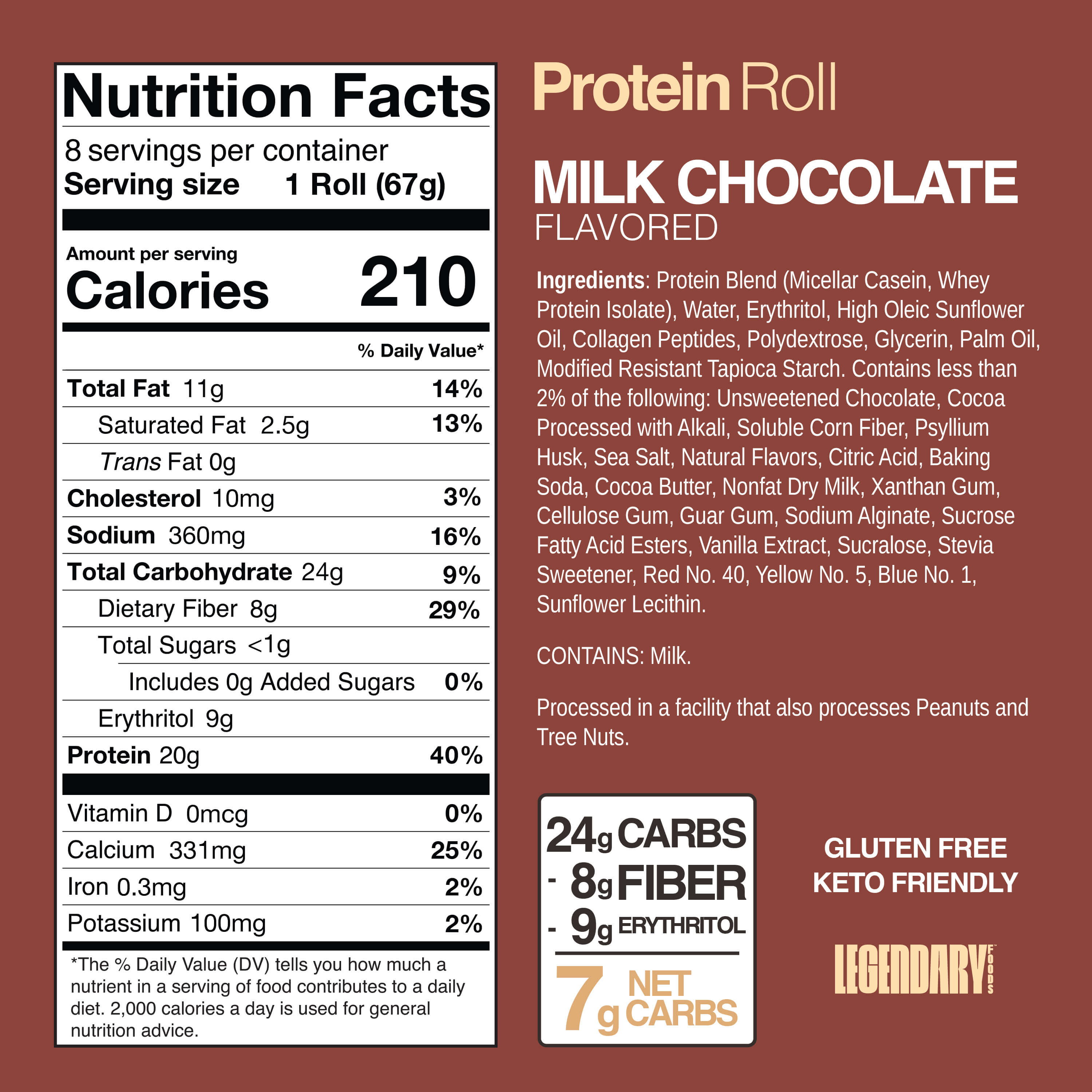 Milk Chocolate nutrition facts