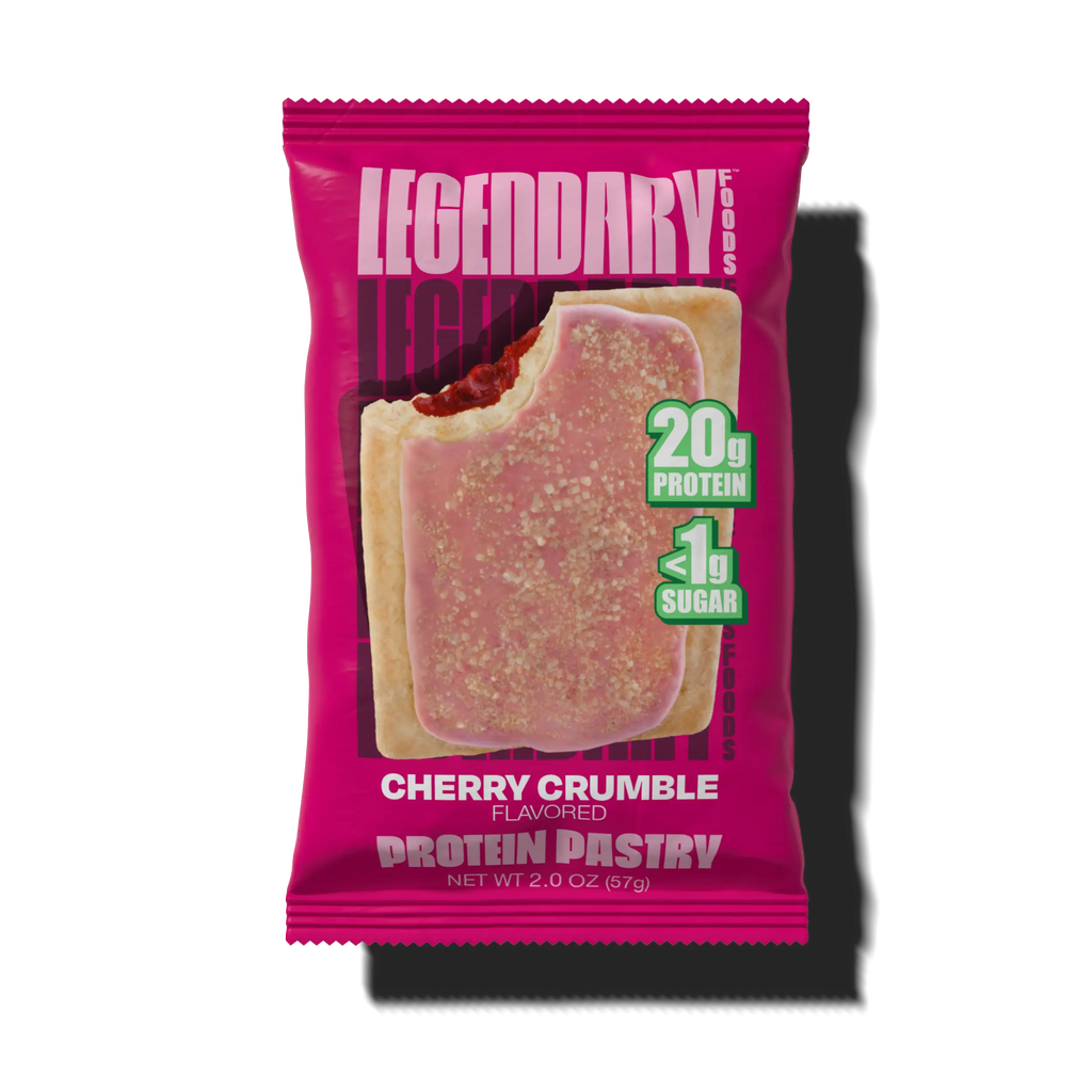 Cherry Crumble Protein Pastry package