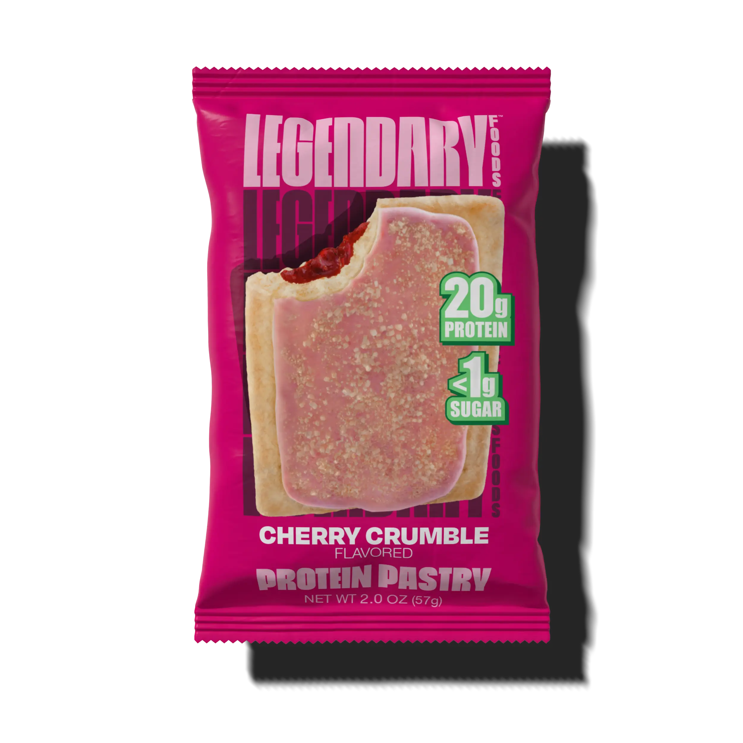 Cherry Crumble Protein Pastry package