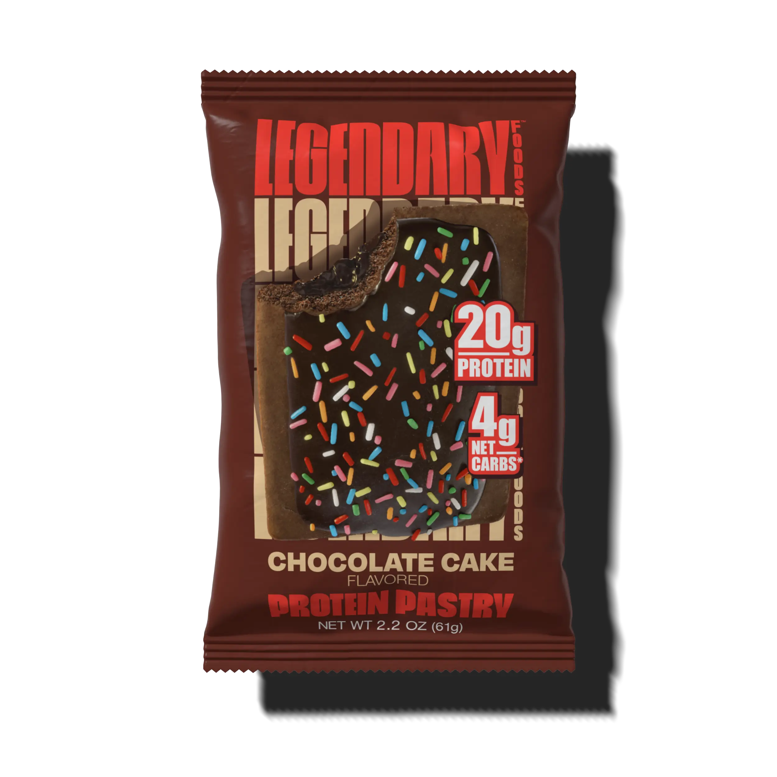 Chocolate Cake Protein Pastry package