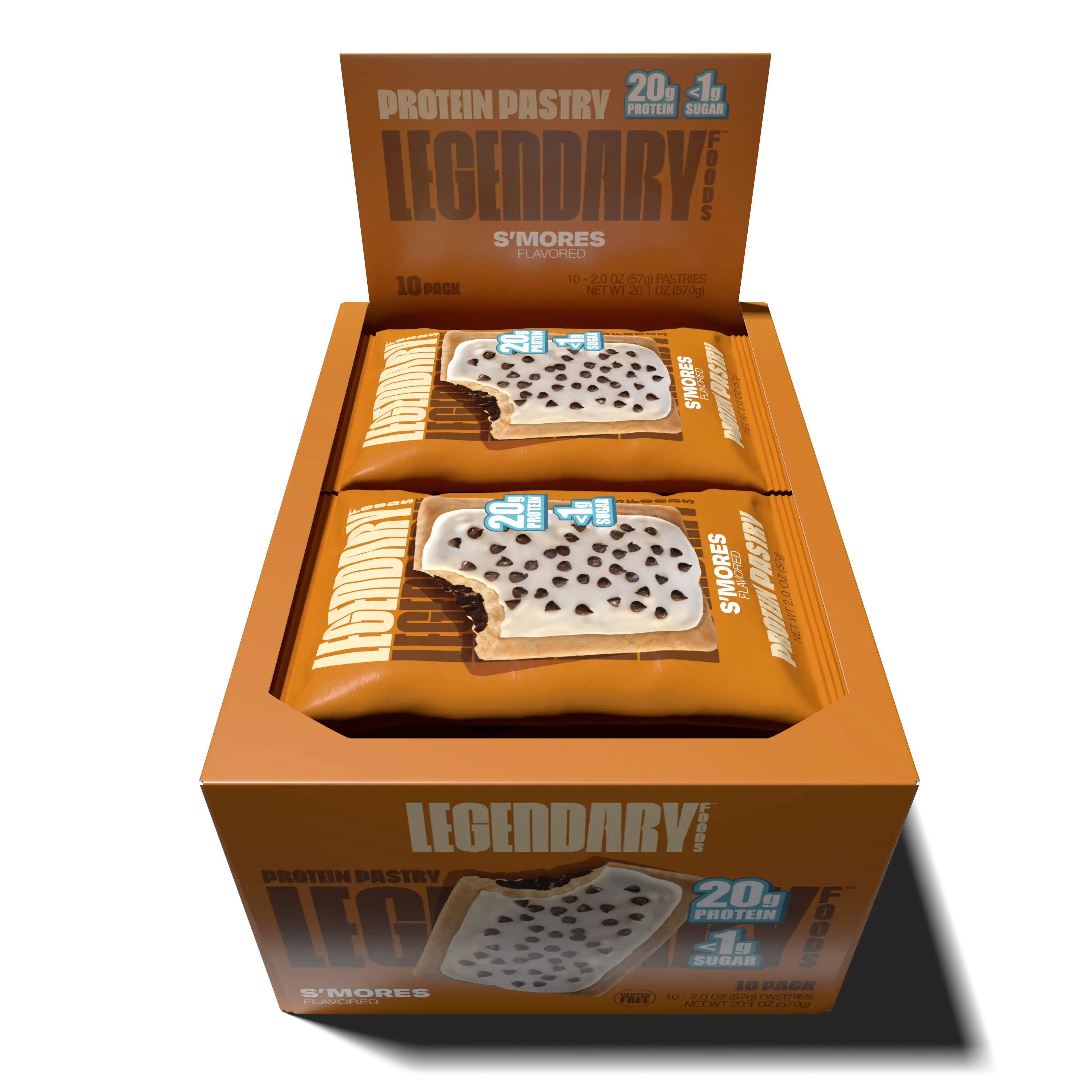 Open box of S'mores Protein Pastries