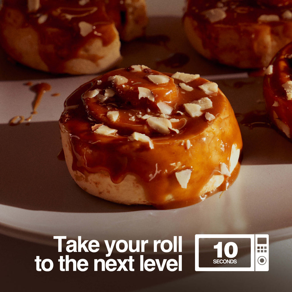 Warm Caramel Sticky Bun roll