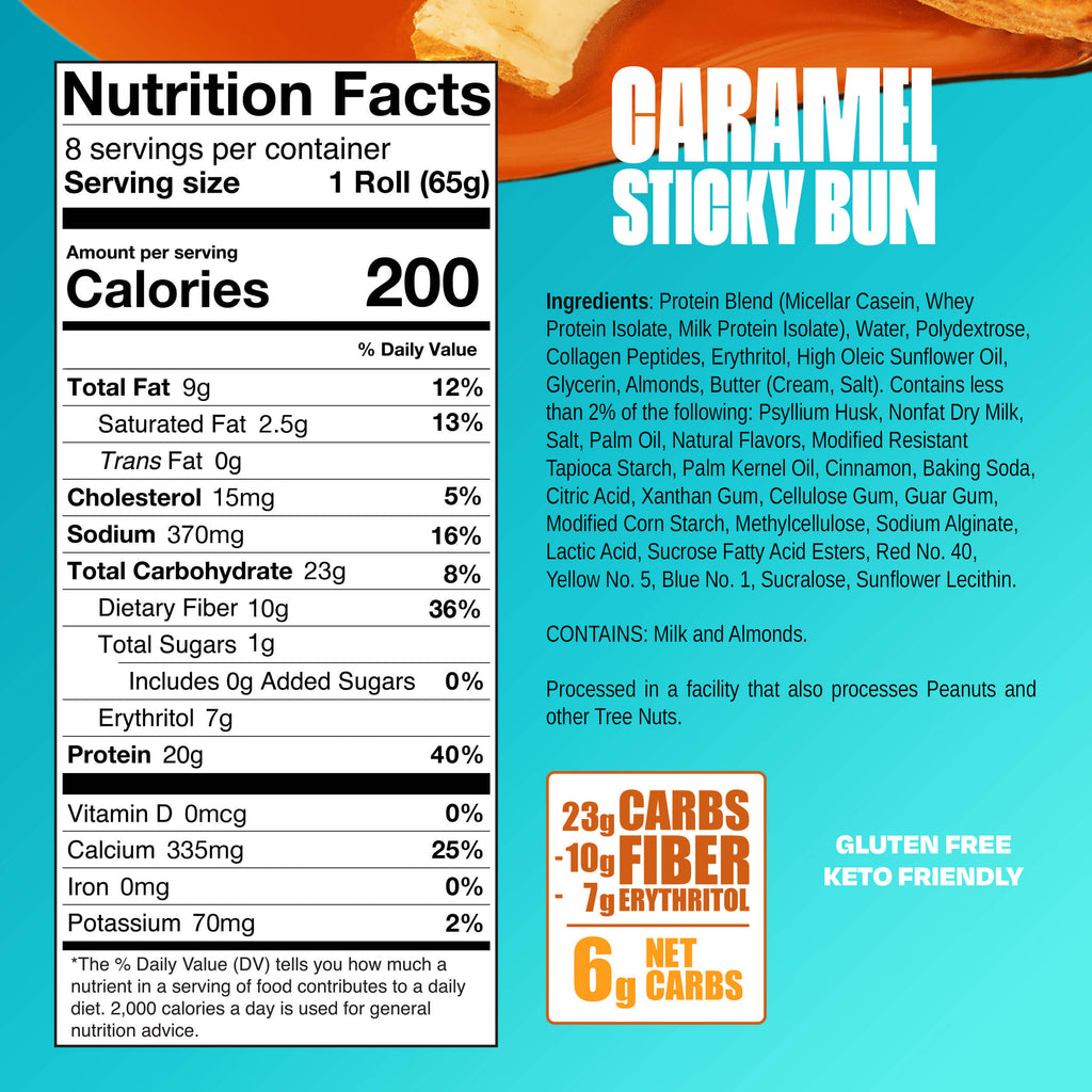 Caramel Sticky Bun nutrition facts