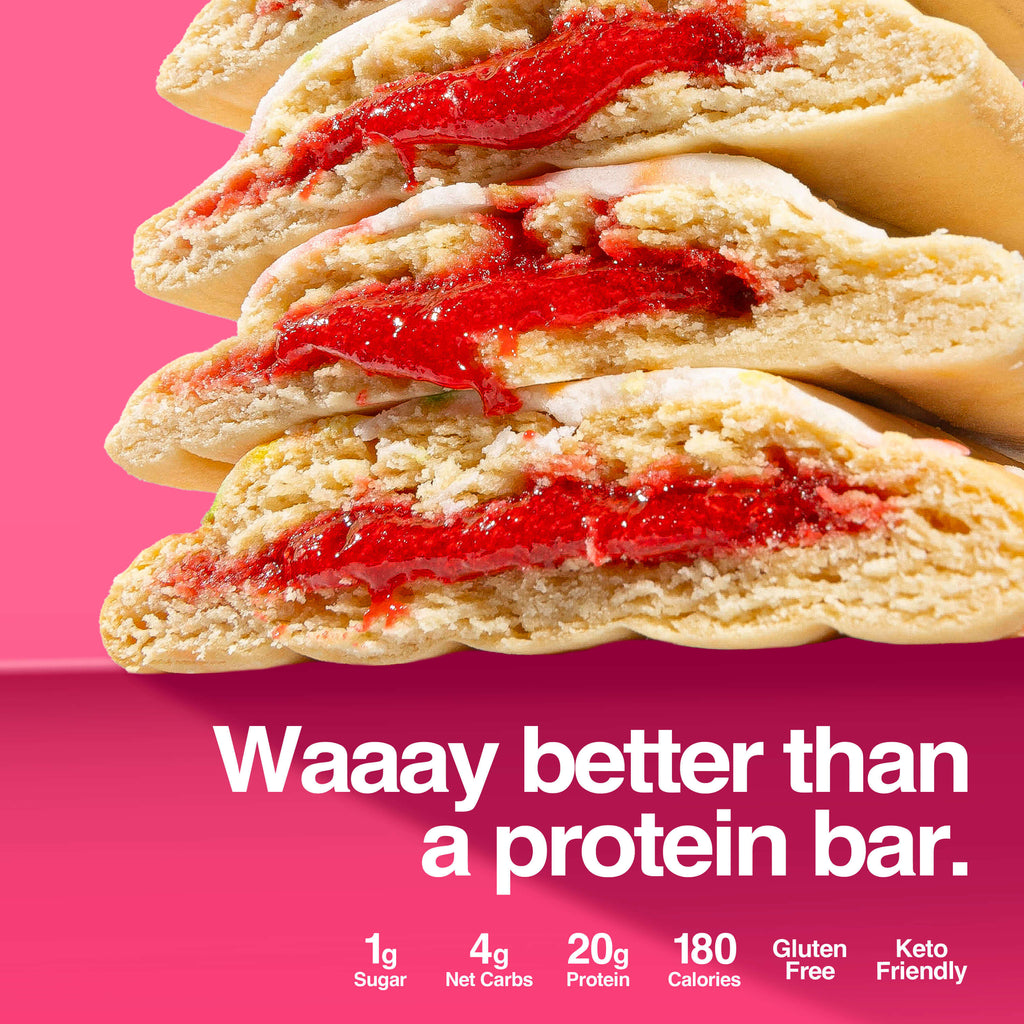 Strawberry pastry close-up